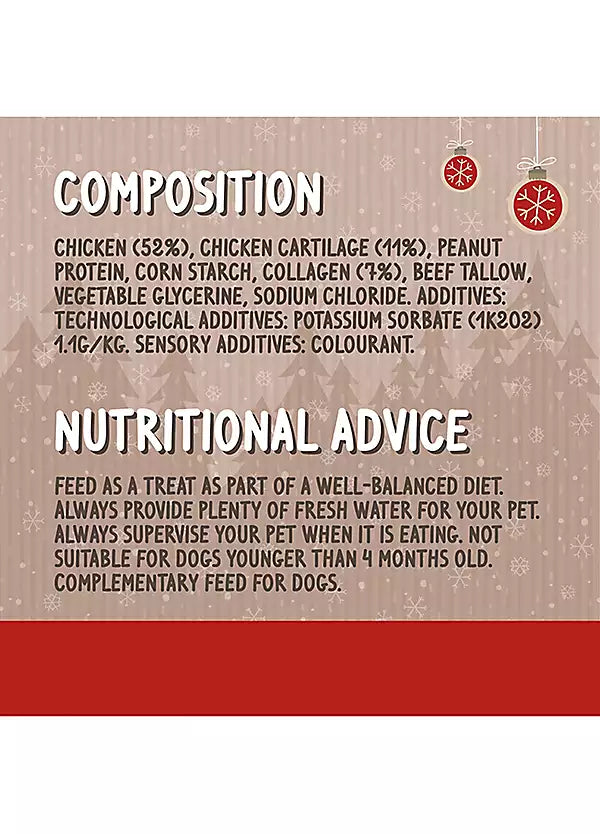 Luxury Christmas Artisan Salami Slices for Dogs 200g