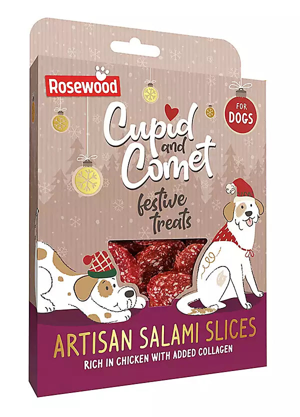 Luxury Christmas Artisan Salami Slices for Dogs 200g
