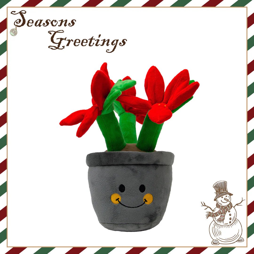 ANCOL Henrietta Poinsettia Dog Christmas Toy