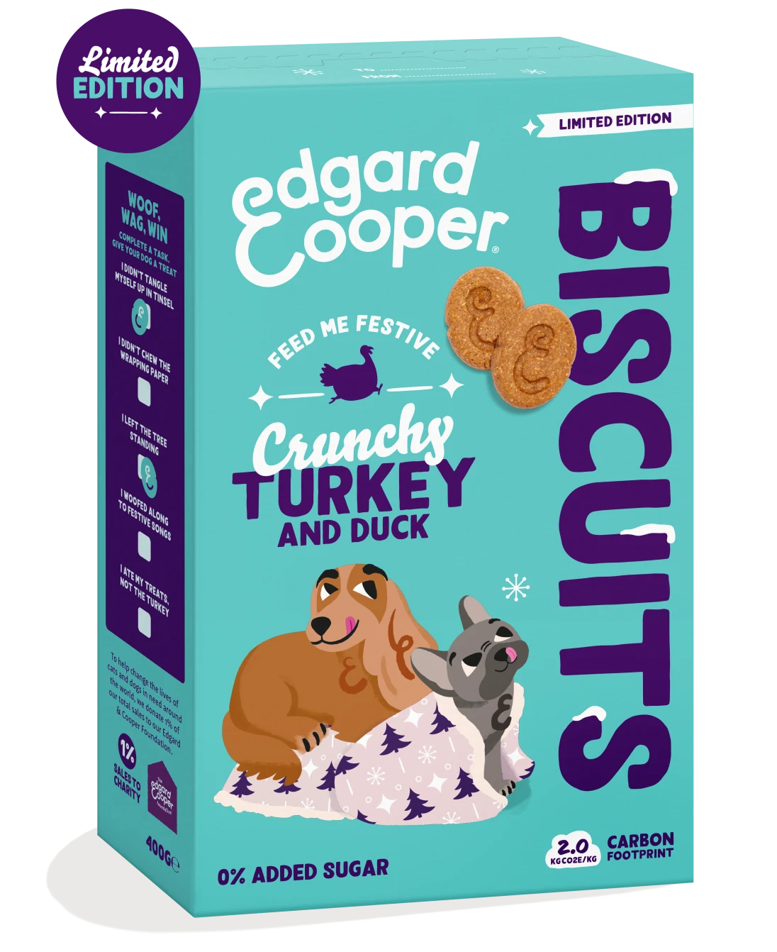 Edgard & Cooper Festive Turkey and Duck Biscuits