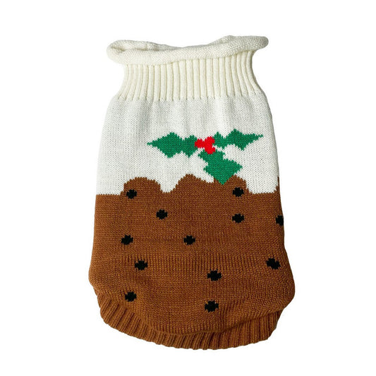 Happy Pet Christmas Pudding Sweater