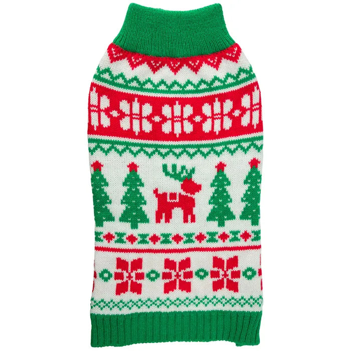 House of Paws Christmas Polo Neck Knitted Dog Jumper