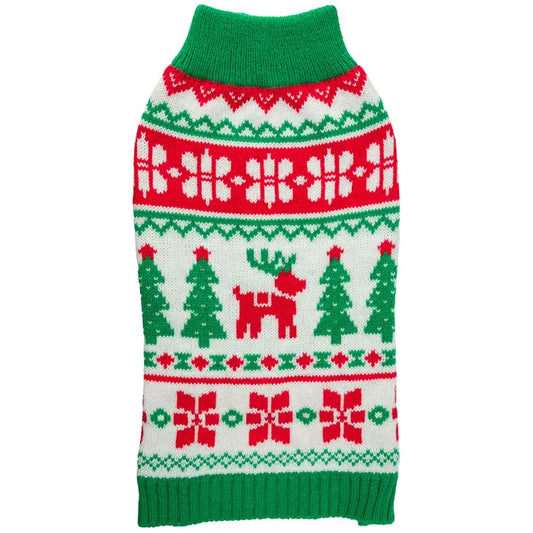 House of Paws Christmas Polo Neck Knitted Dog Jumper