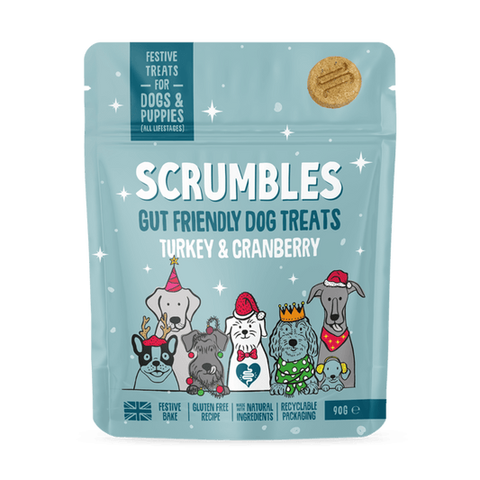 Scrumbles Christmas Turkey & Cranberry Dog Treats