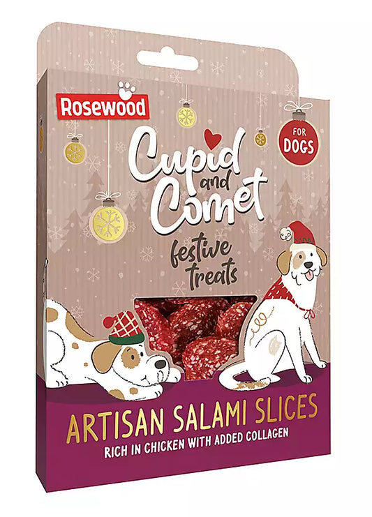 Luxury Christmas Artisan Salami Slices for Dogs 200g