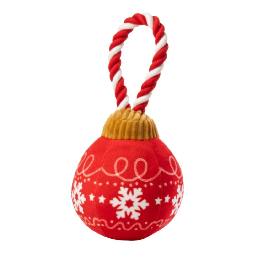 House of Paws Christmas Bauble rope dog toy