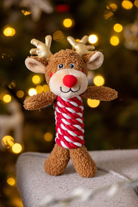 House of Paws Reindeer Rope Dog Toy