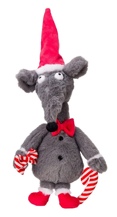 House of Paws Christmas Rat Dog Toy