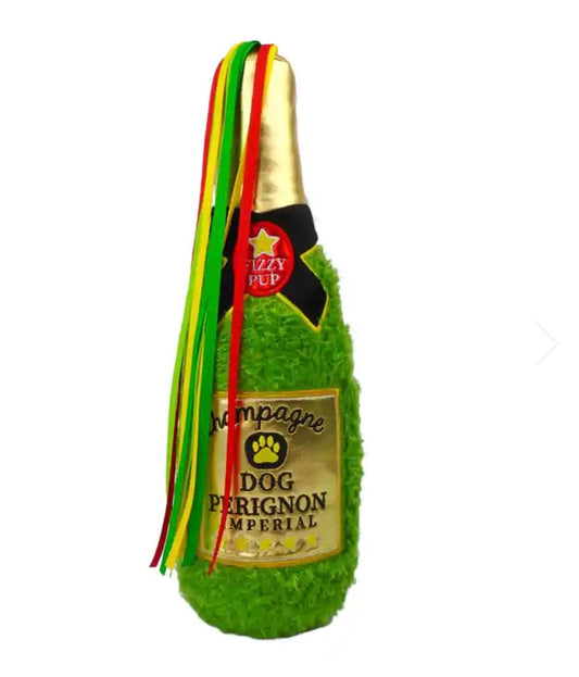 Champagne Bottle Party Christmas Dog Toy