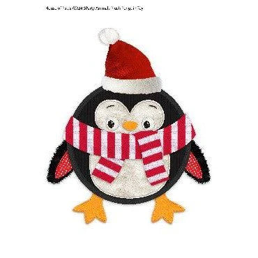 Round Squeaky Flat Penguin Toy