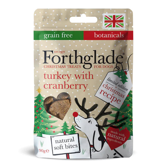Forthglade Christmas Turkey & Cranberry Soft Bite Treats 90g