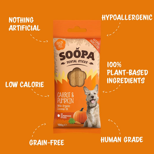 Soopa Carrot & Pumpkin Dental Sticks