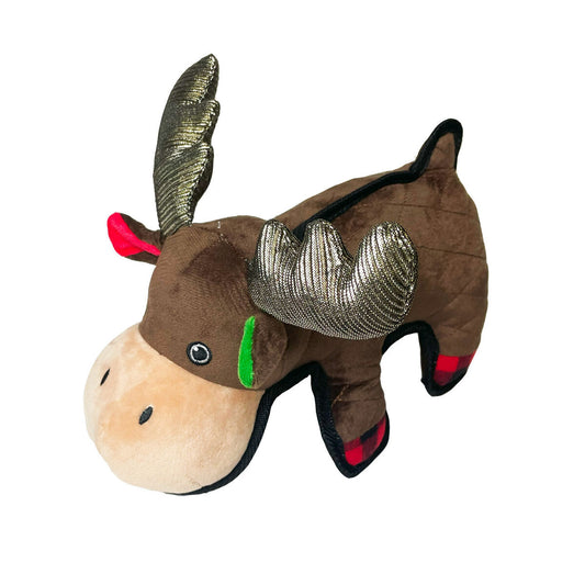 Luxury Festive Reindeer Christmas Toughened Plush Dog Toy